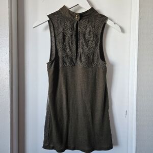 Candie's - Olive Green Top | Boho Chick (M Junior)